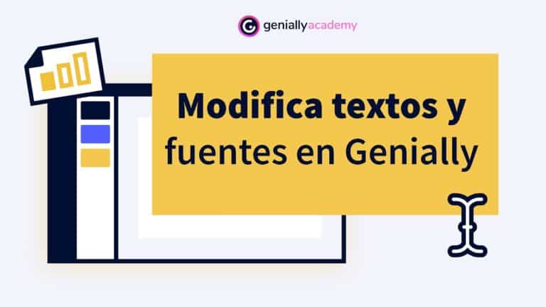 Como escribir un texto en Genially