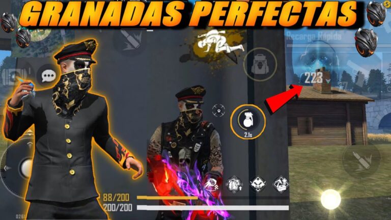 Como lanzar granadas en Free Fire