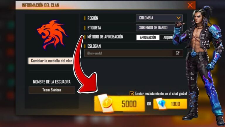 Con cuantas monedas se hace un clan en Free Fire