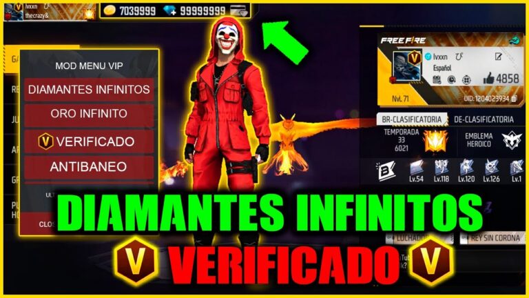 descarga garena free fire mod apk con diamantes infinitos aumenta tu diversion al maximo