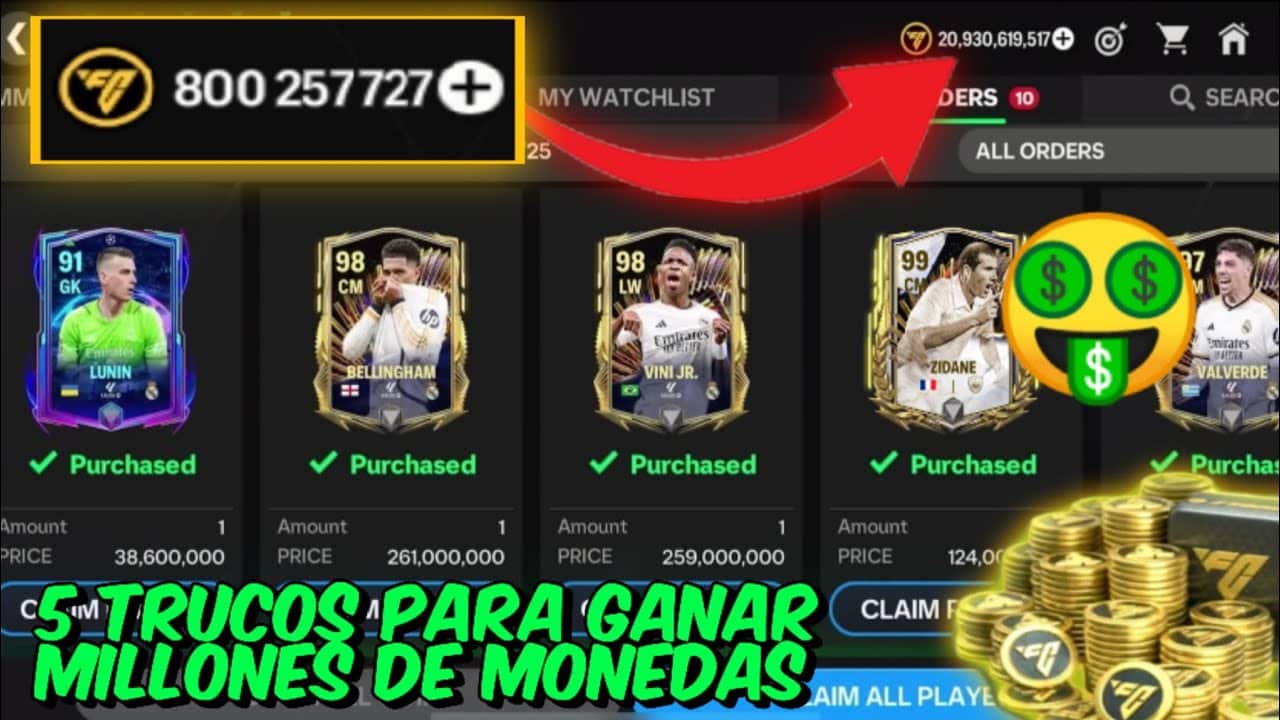 Trucos efectivos para obtener monedas gratis en FC Mobile
